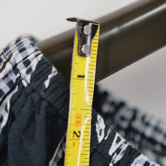 MSK Casual Midi dress black Leaves pattern Cotton Light XL - Picture 7 of 8